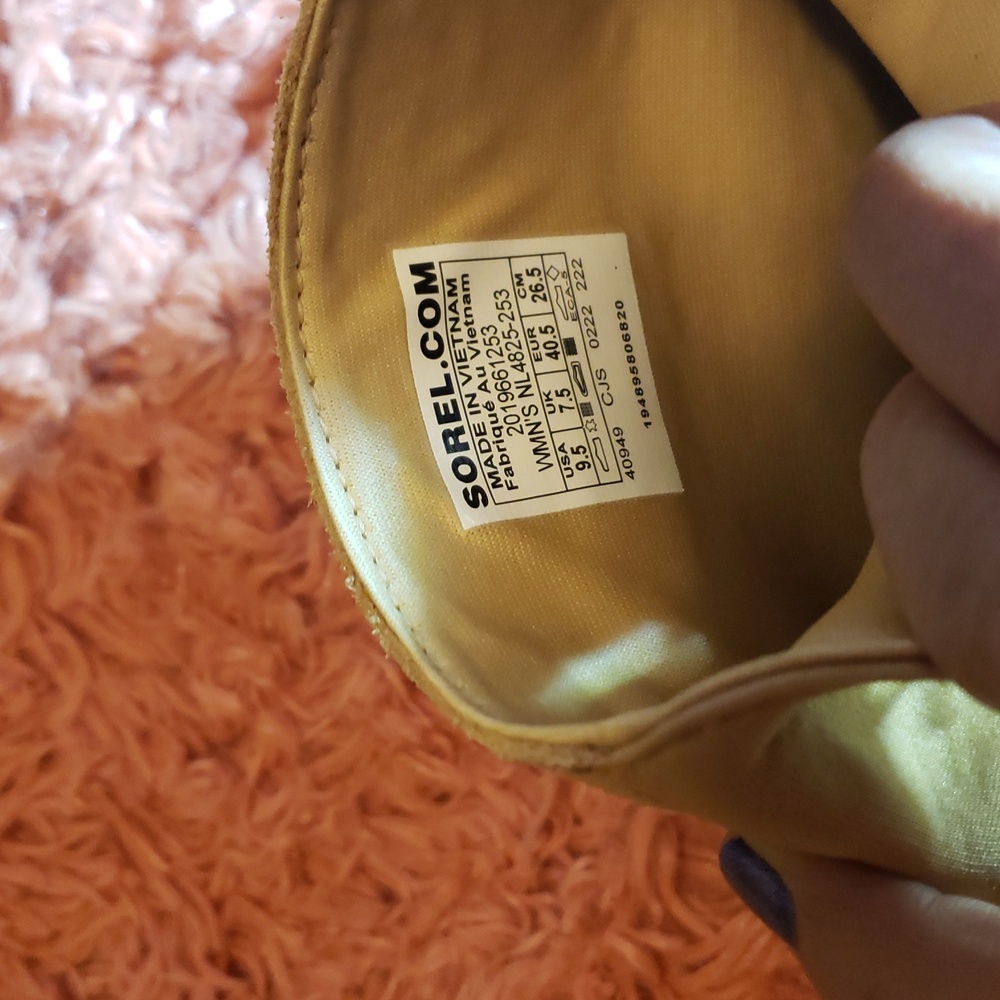 SOREL NEW Women Kinetic  Breakthru Acadia Waterproof Boot Tawny Buff Ceramic - Picture 10 of 13